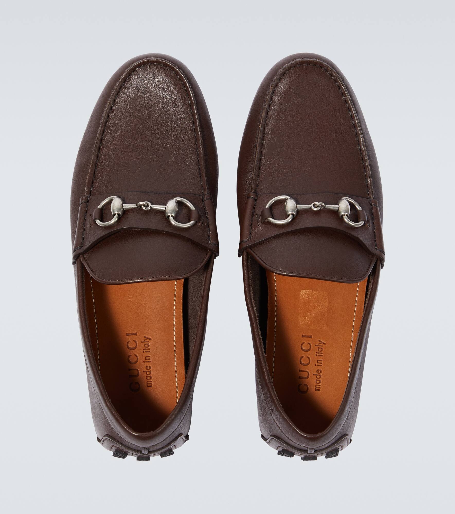 Horsebit leather driving shoes - 4