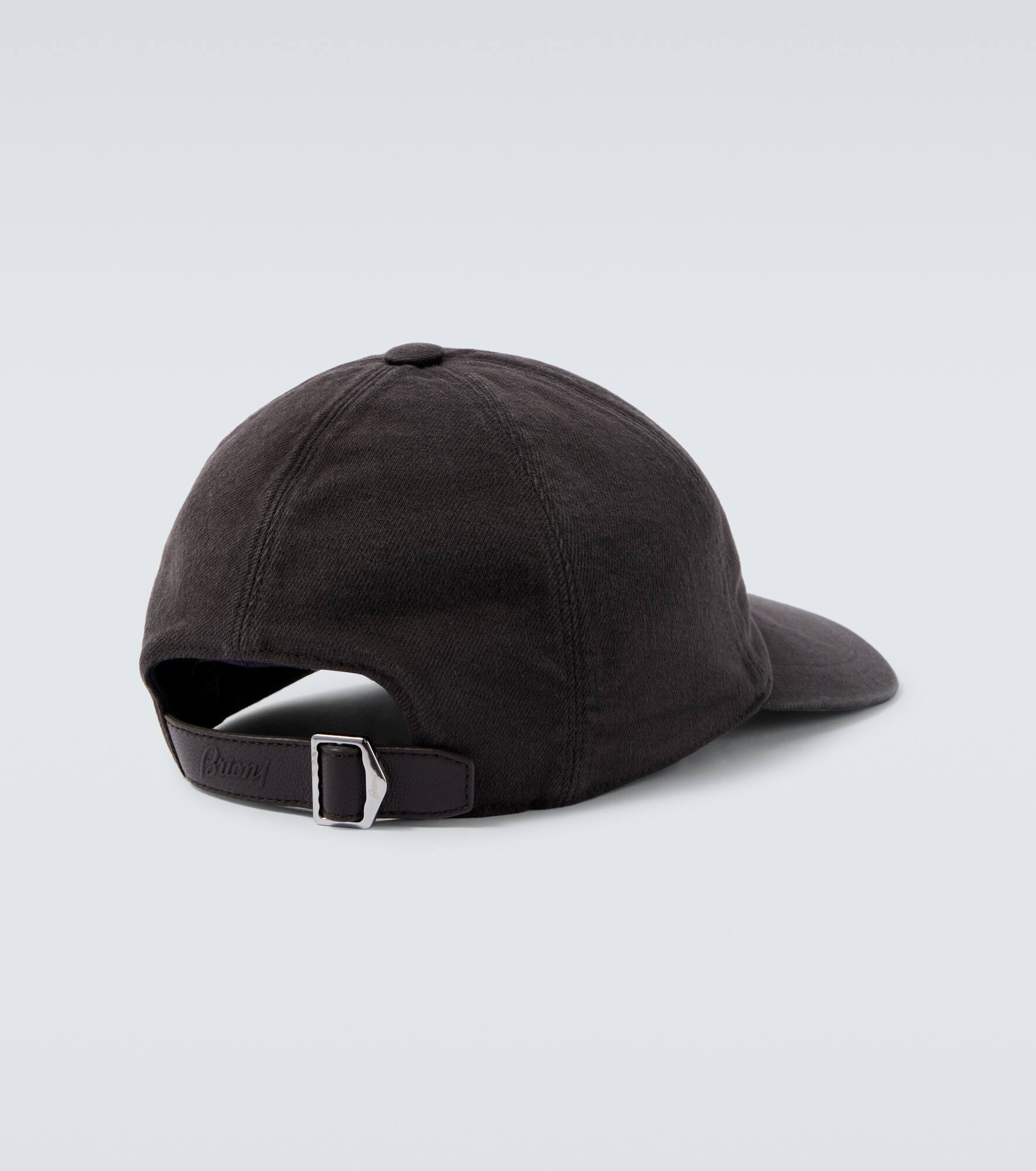 Cotton and cashmere baseball cap - 2