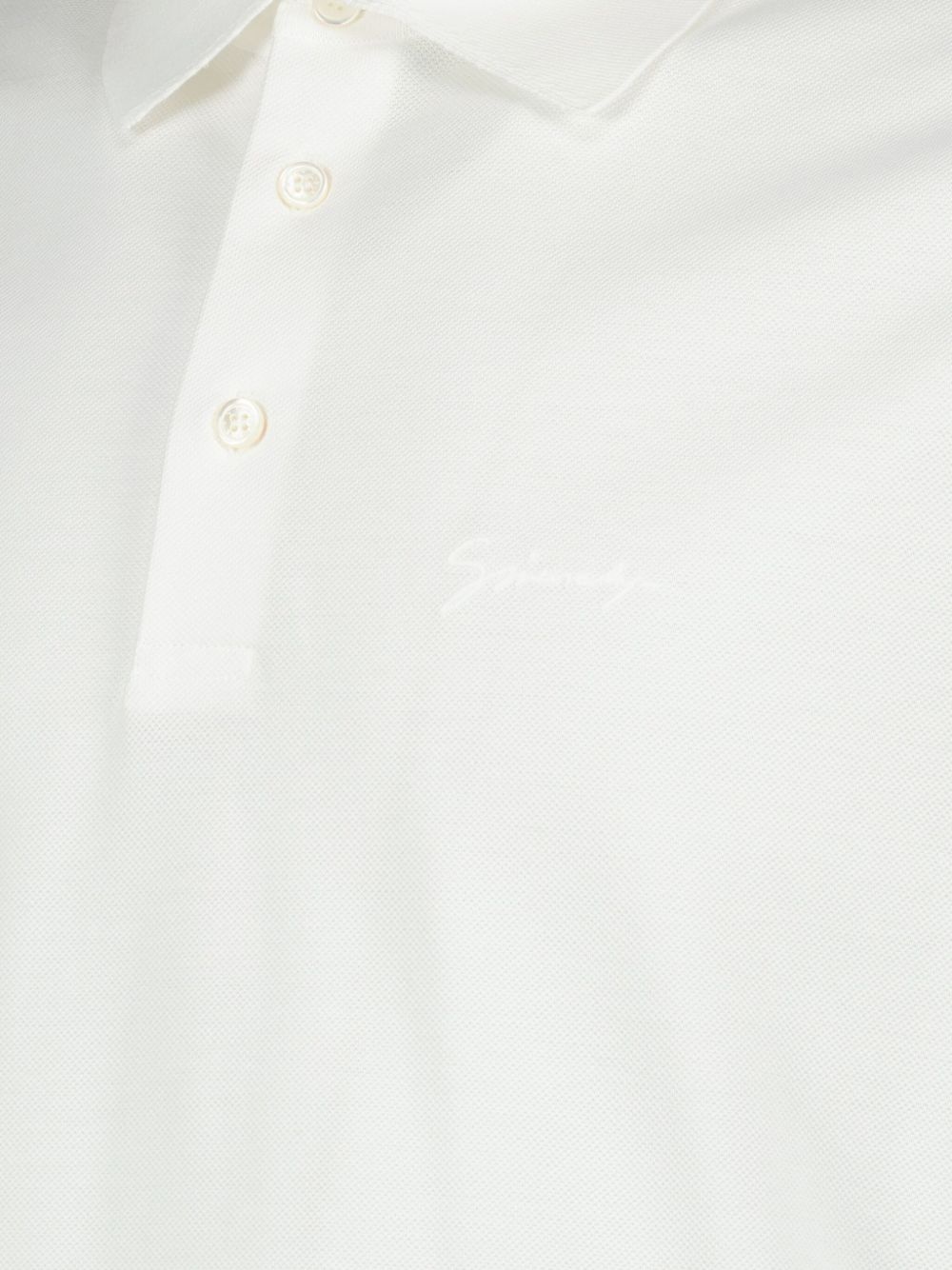 logo-embroidered polo shirt - 4