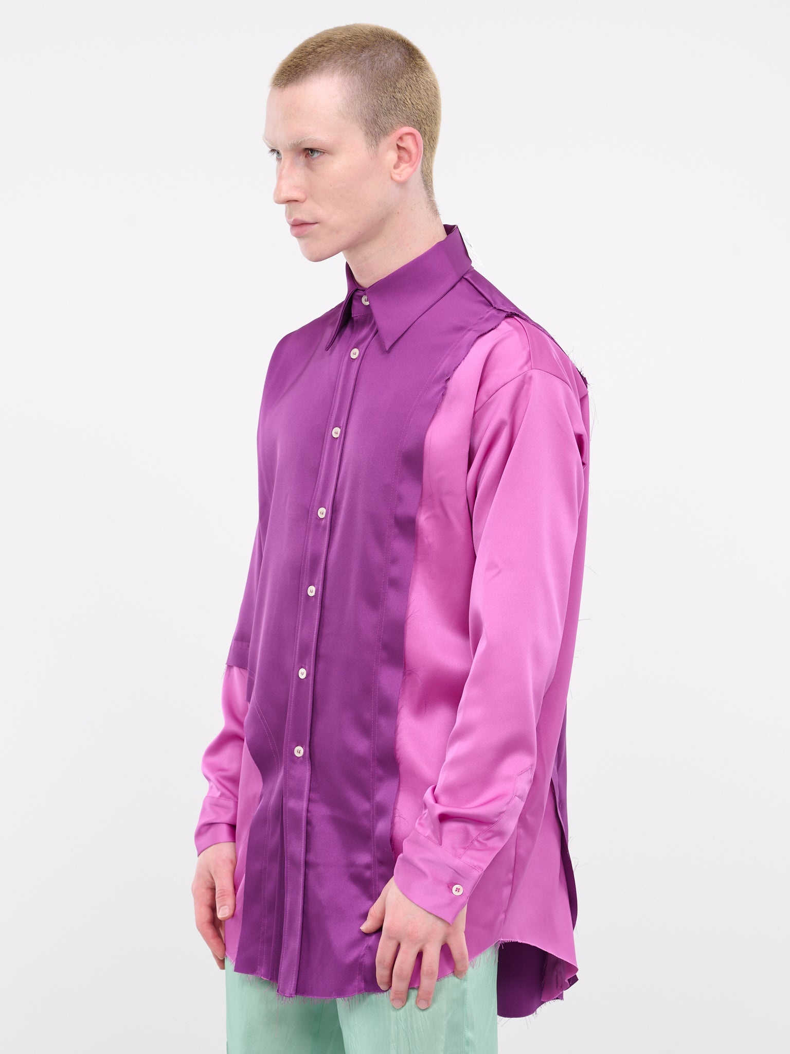 Patched Silk Shirt - 2