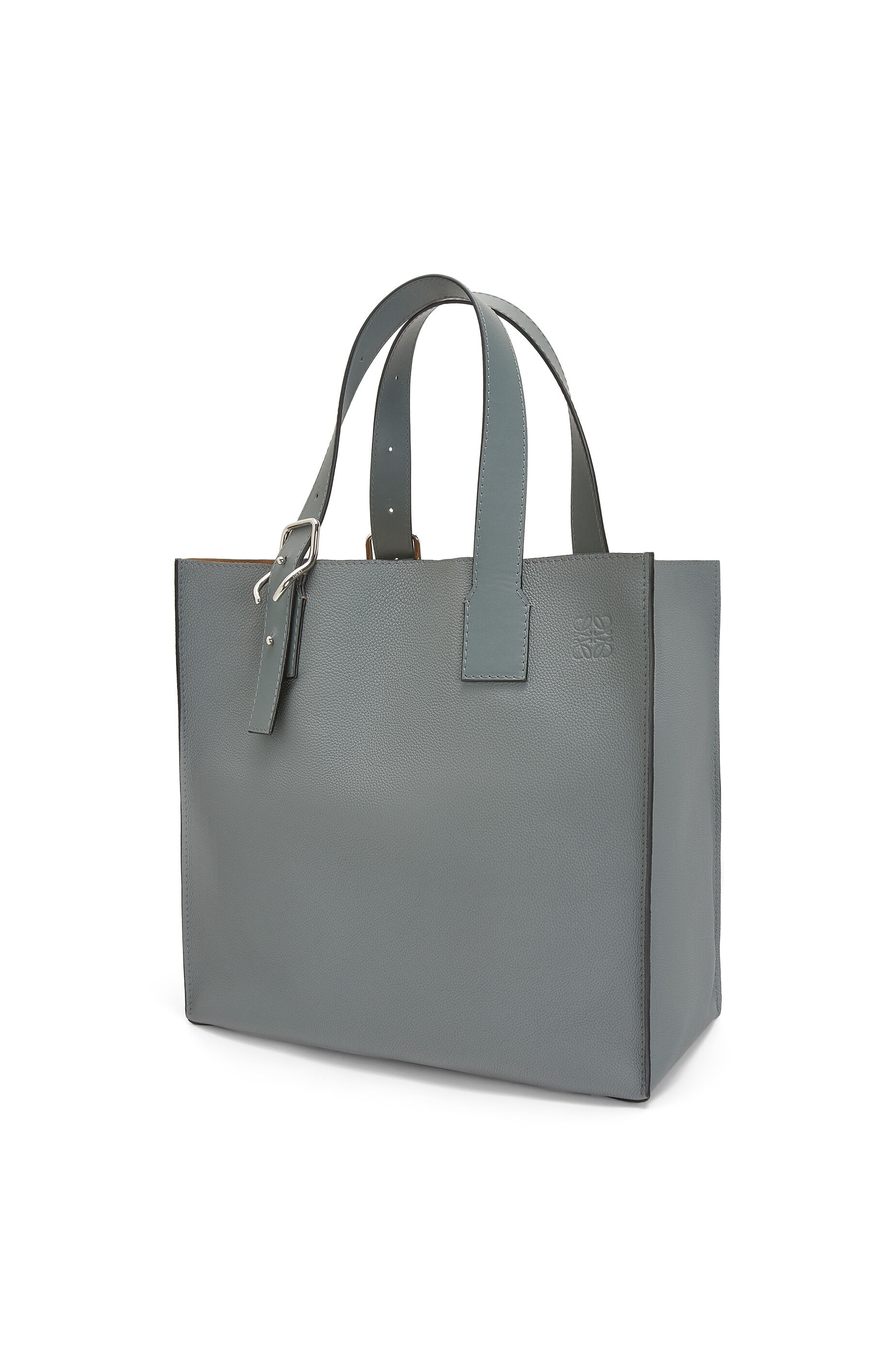 Buckle tote bag in soft grained calfskin - 2