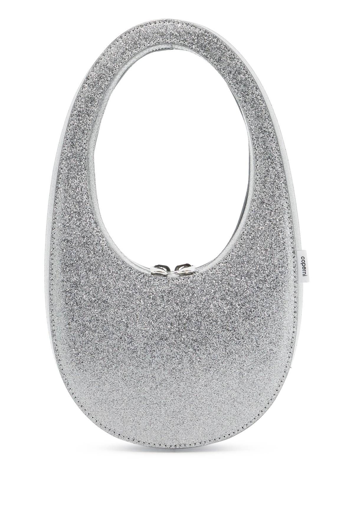 GLITTERED SWIPE MINI HOBO BAG - 1