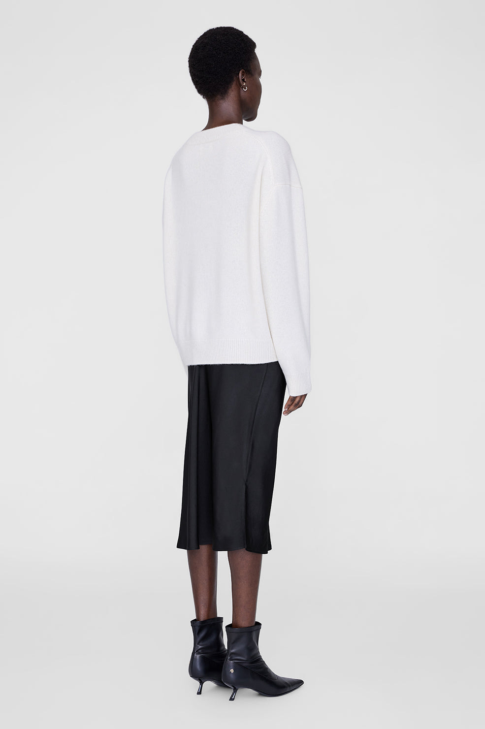 Bar Silk Skirt - Black - 3