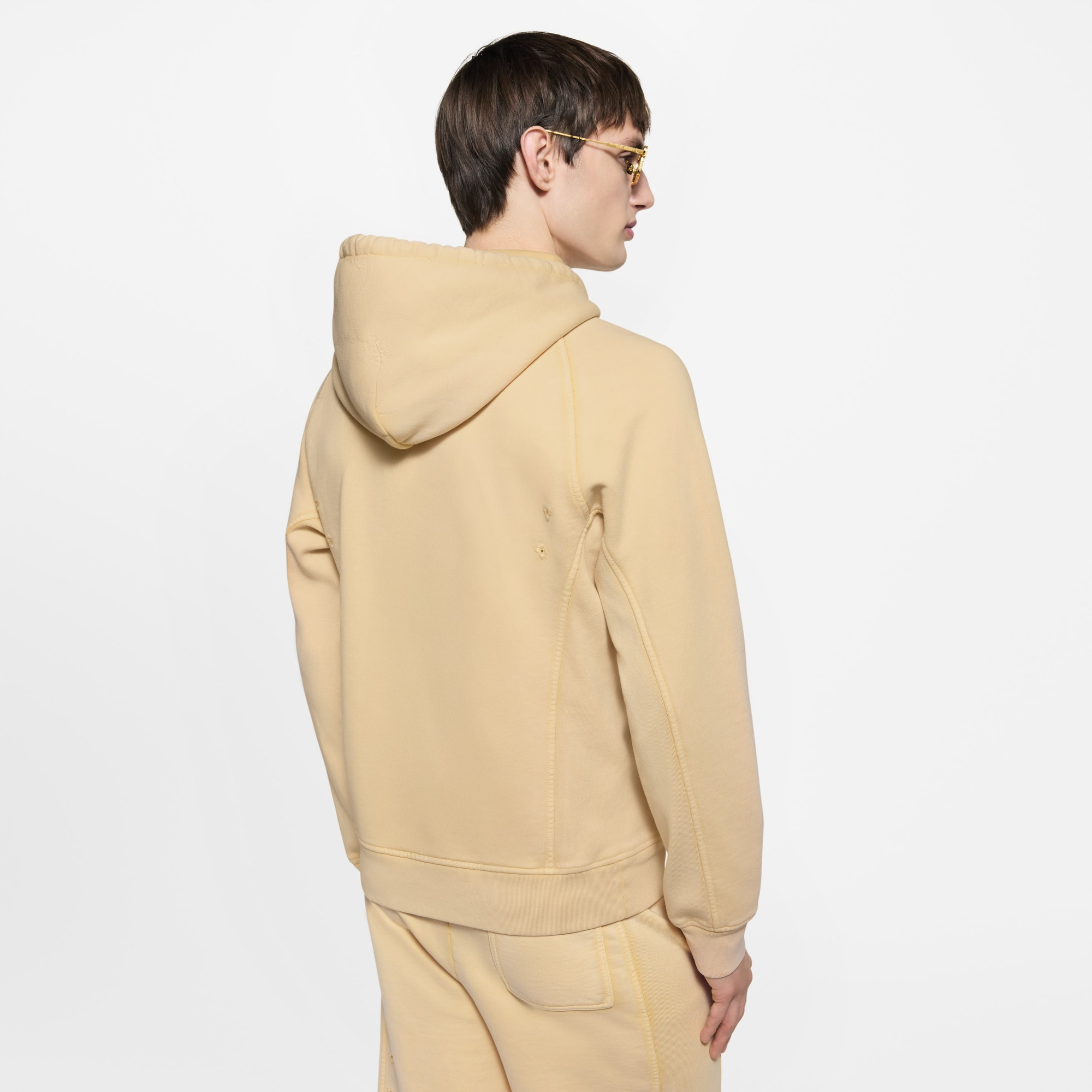 Washed Ribbed Hoodie - 5
