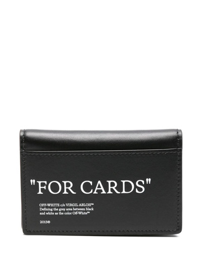 Off-White Quote Bookish bi-fold wallet outlook