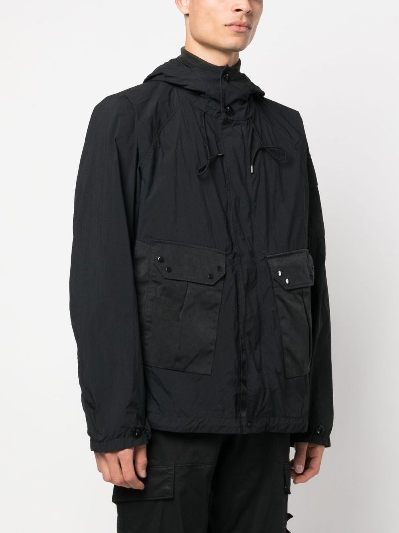 cargo-pocket hooded jacket - 3