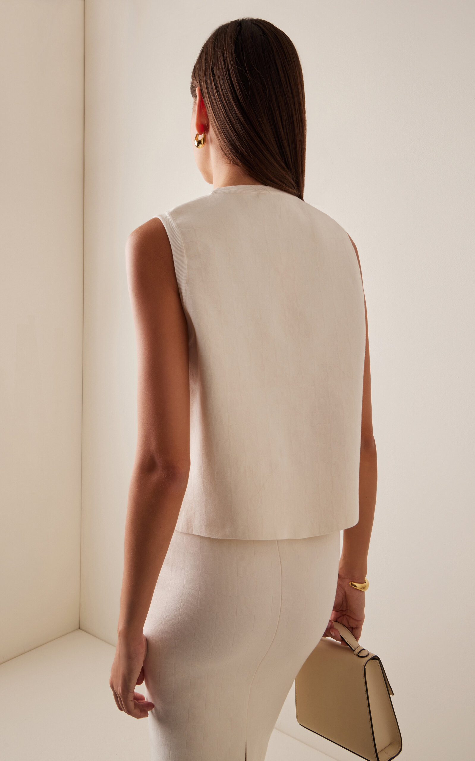 Asa Cotton-Blend Top ivory - 4