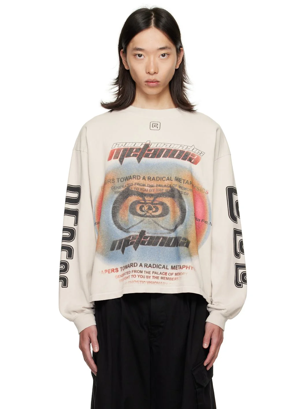 Gray Divinity Paper Garden LS T-shirt - 1