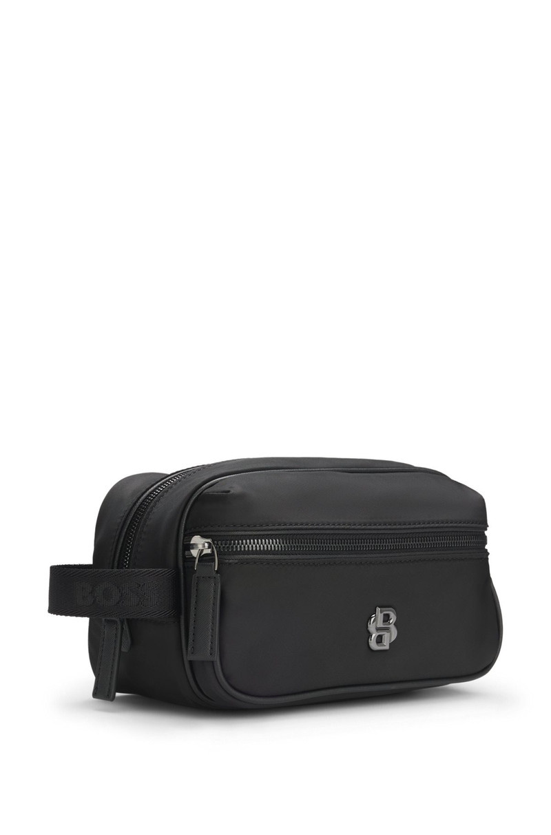 TWILL WASHBAG WITH DOUBLE B MONOGRAM HARDWARE 3