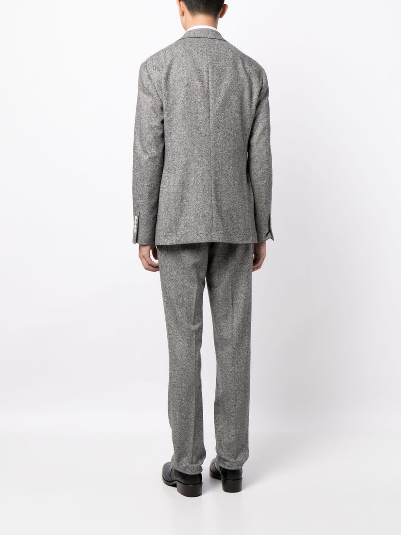 wool-blend herringbone two-piece suit 4