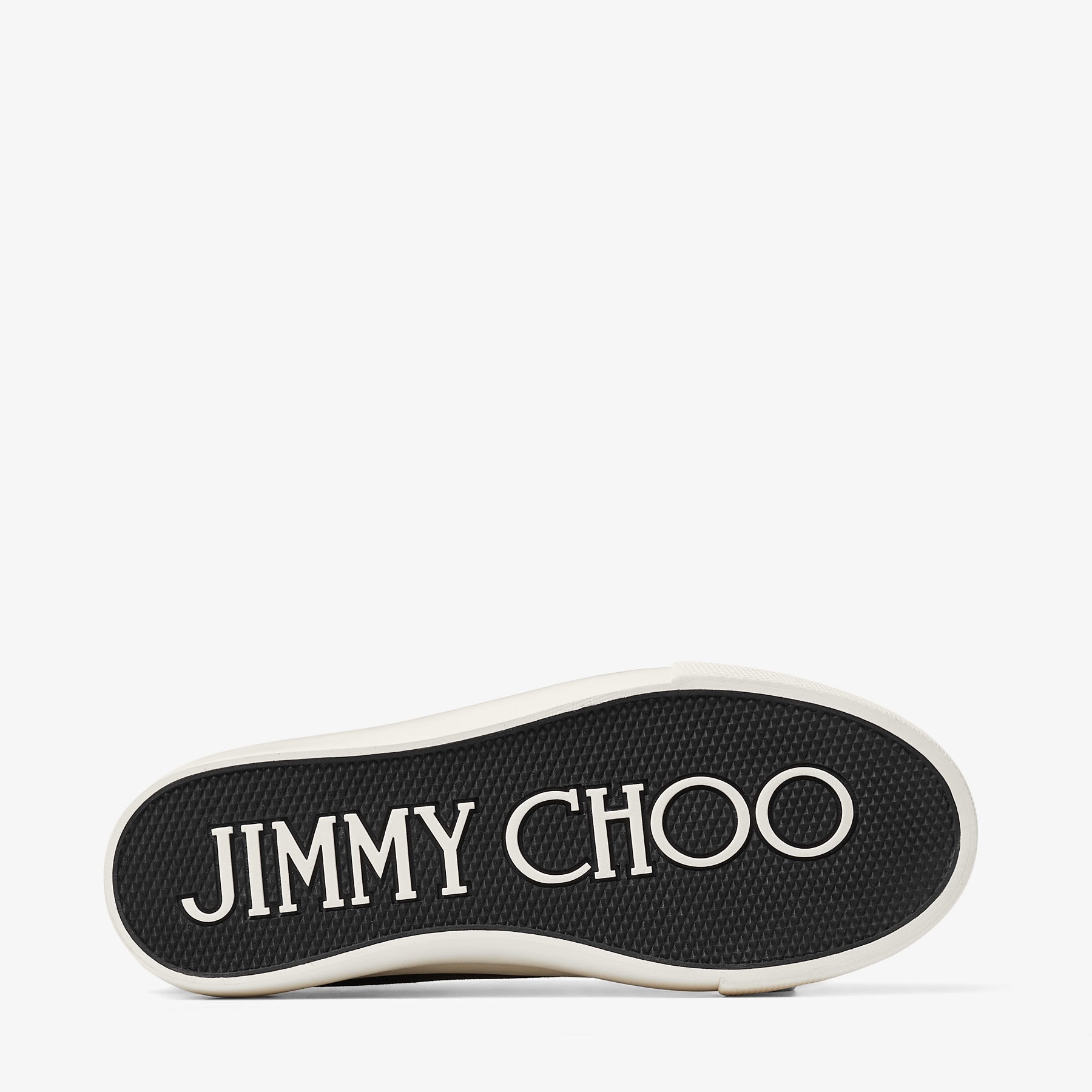 JIMMY CHOO Palma Maxi/F Black and Latte Canvas Platform