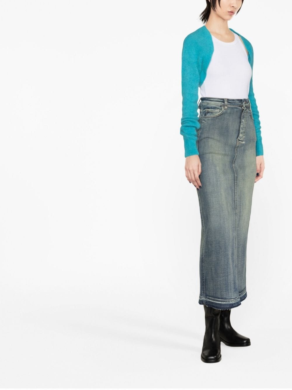 knitted cropped bolero - 2