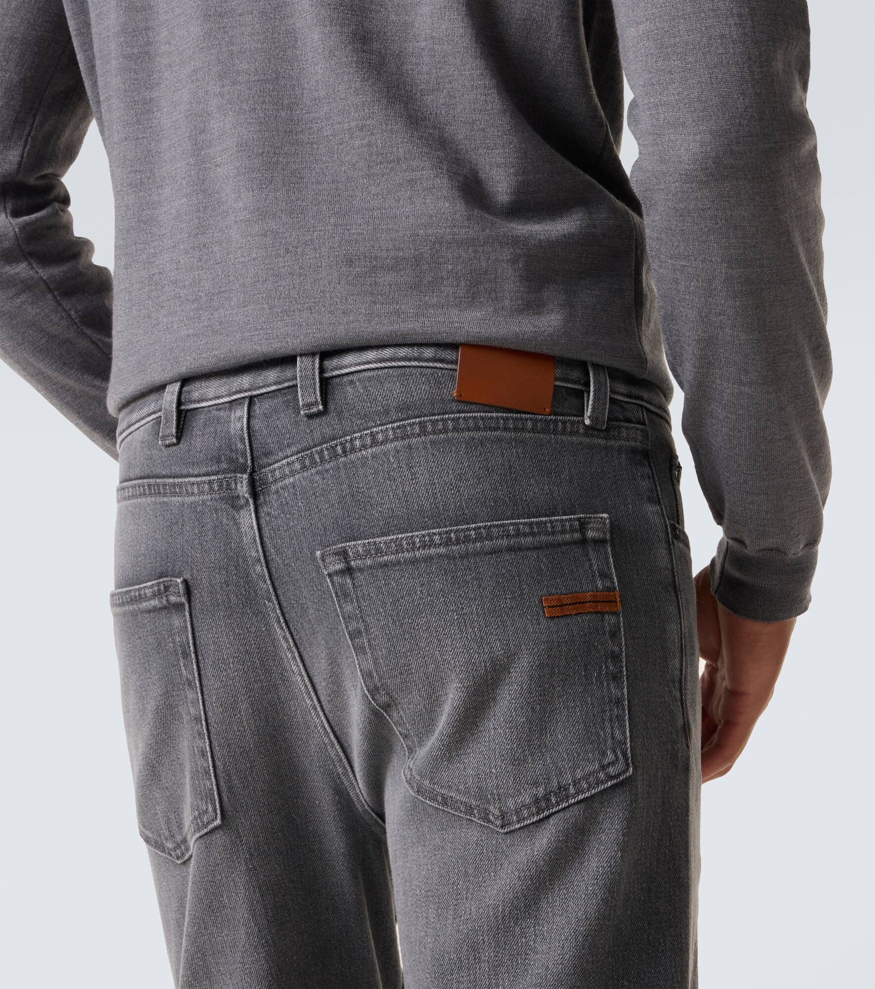 Mid-rise slim jeans - 6