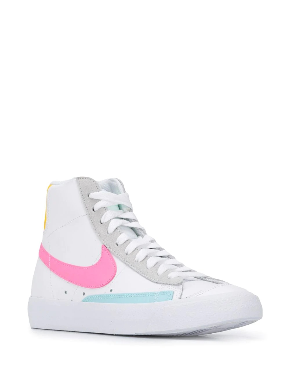 lace-up hi-top sneakers  - 2
