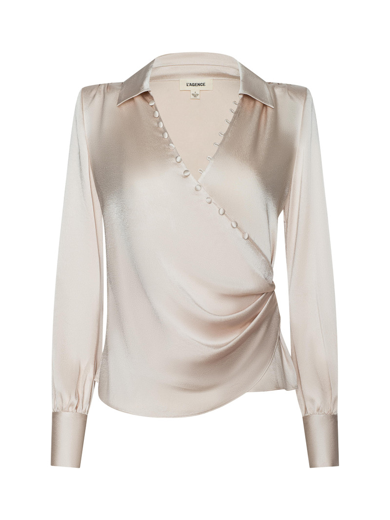 Bernice Satin Wrap Blouse 1