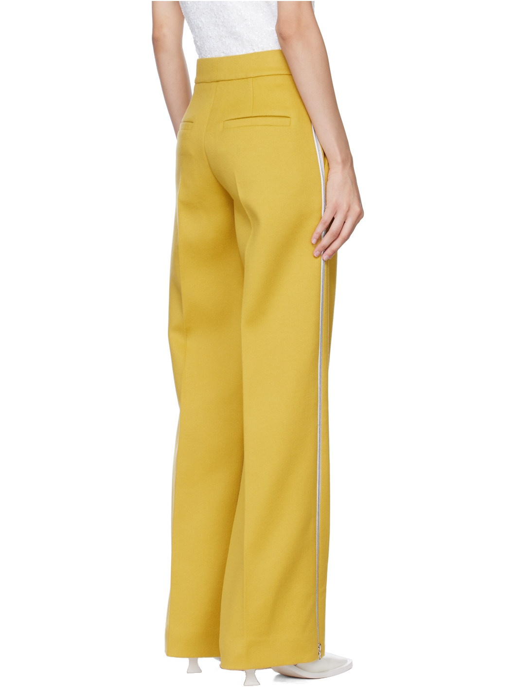 Yellow Zip Trousers - 3