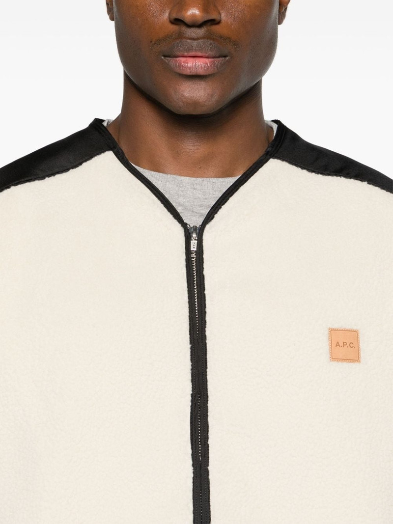 Nate colour-block fleece gilet 6