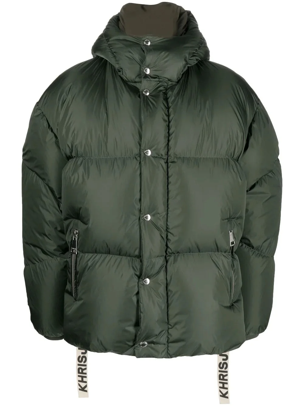 padded press-stud fastenign jacket - 1