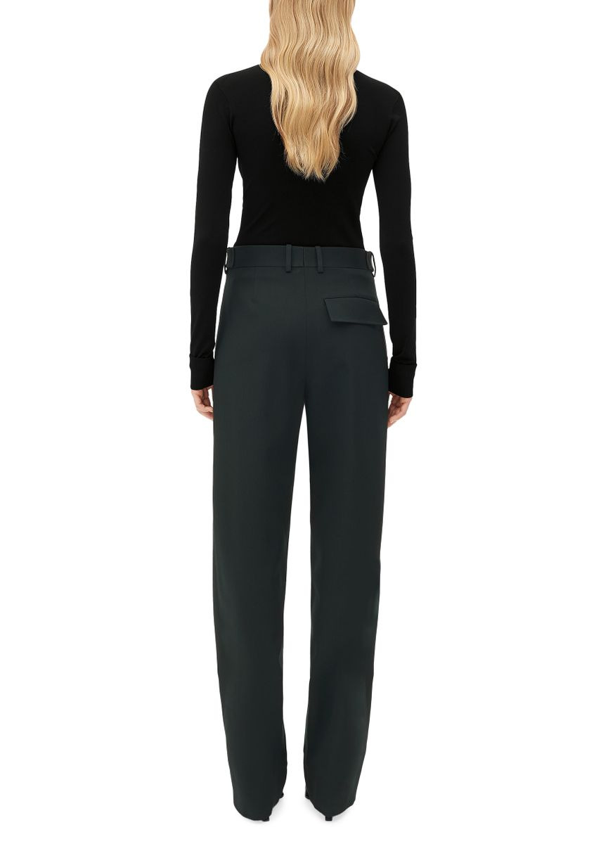 Straight-leg wool pants - 3