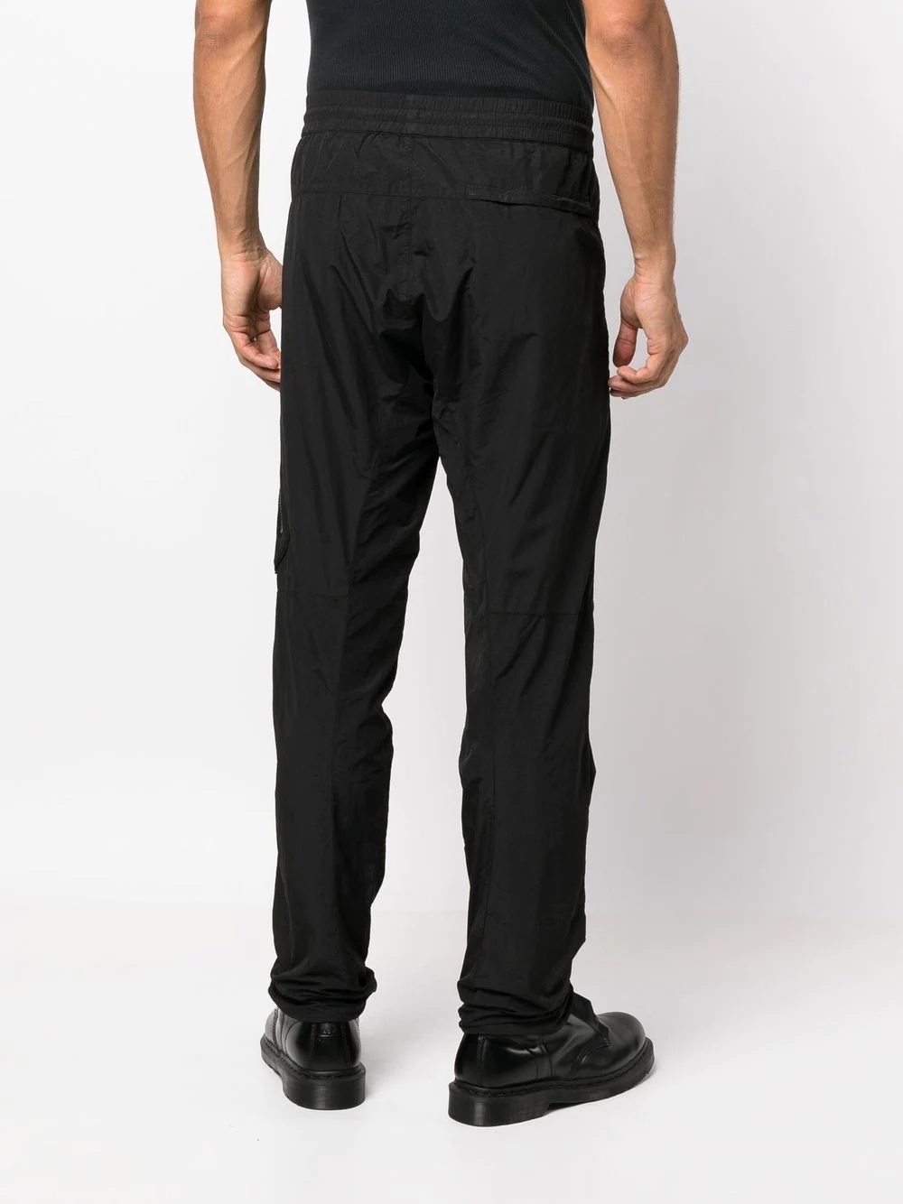 side zip-pocket detail trousers - 4