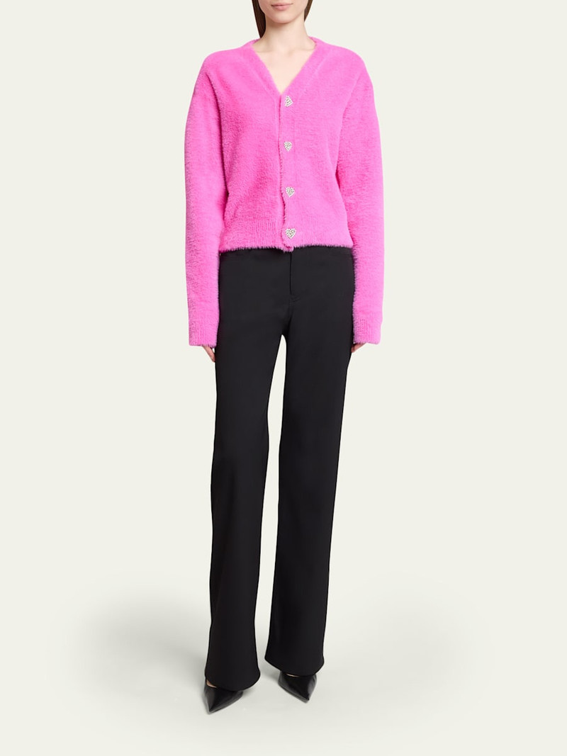 BALENCIAGA Fluffy V-Neck Cardigan outlook