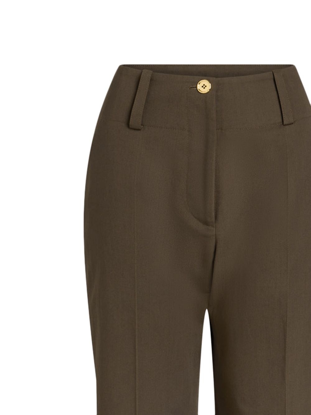 wide-leg gabardine trousers - 2