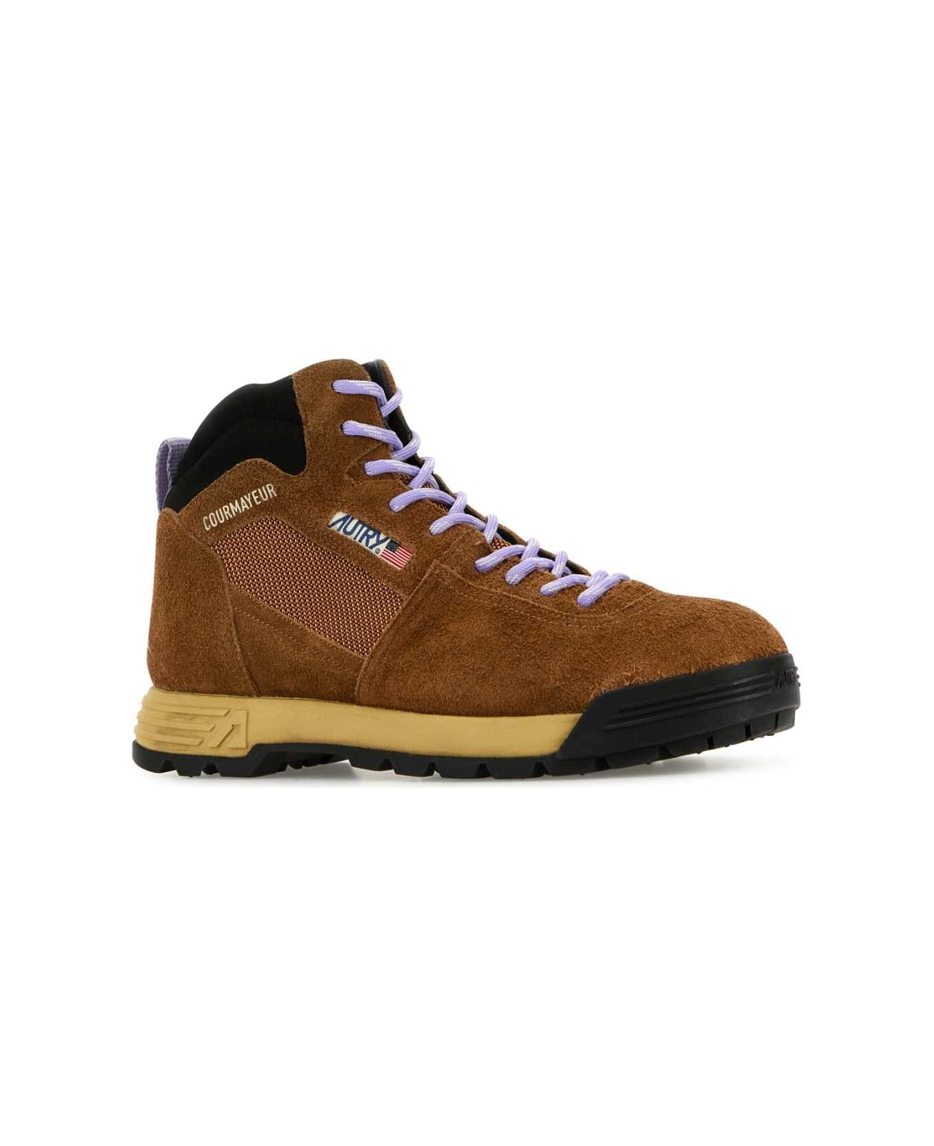 スニーカー AUTRY FW25 Brown suede Malga sneakers (A1UNHBMW ND03) AUTRY Brown Suede Malga Sneakers | italist | REVERSIBLE