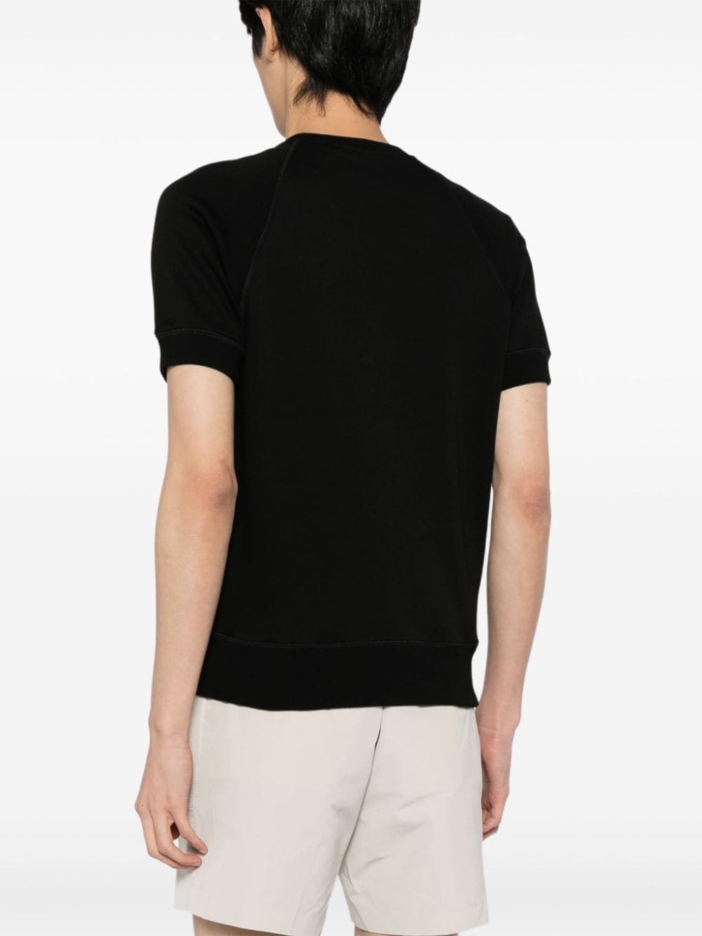 short-sleeve cotton sweatshirt - 4