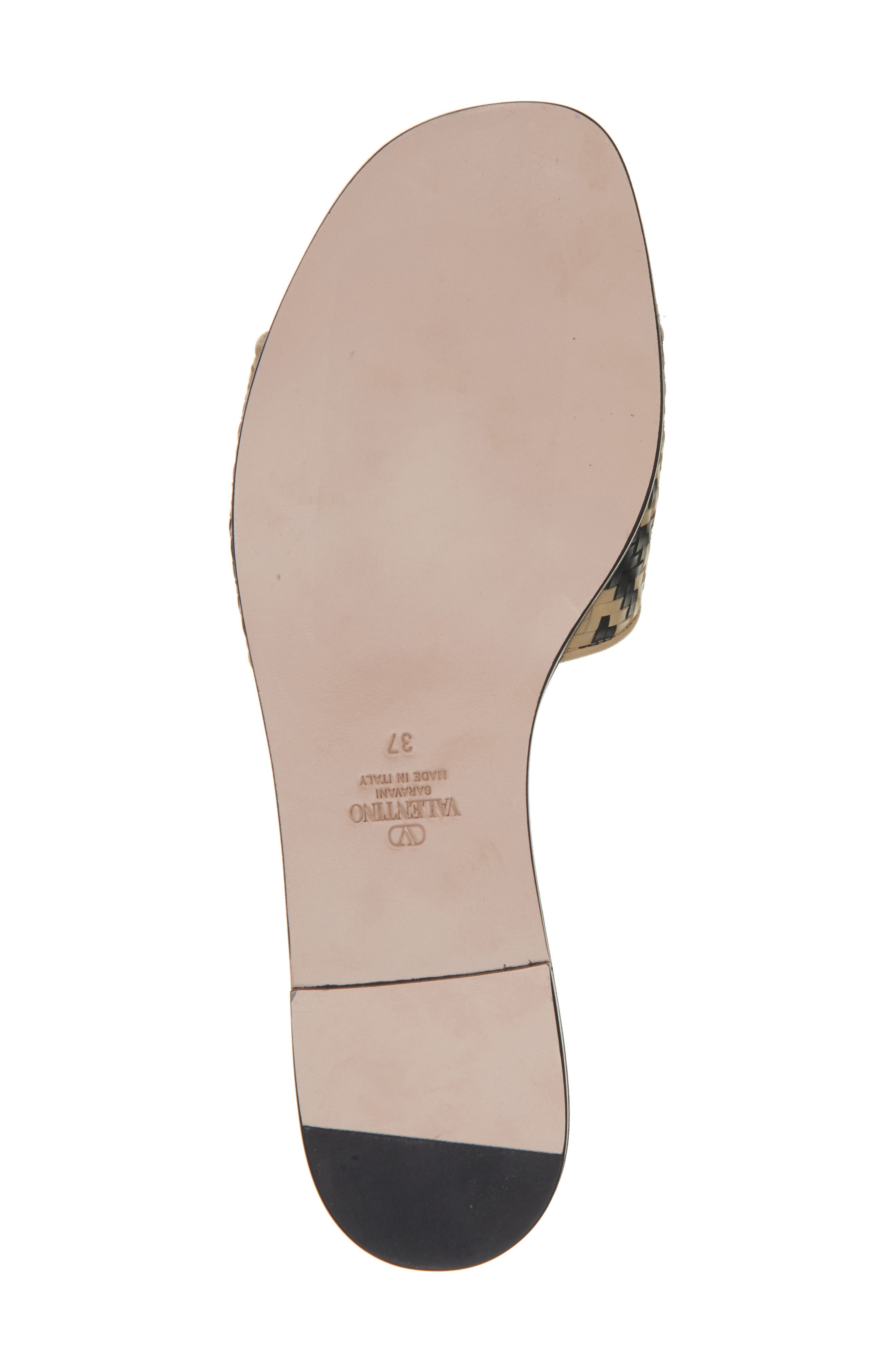 Valentino Garavani VLOGO Signature Slide Sandal in Black Multi at Nordstrom - 6