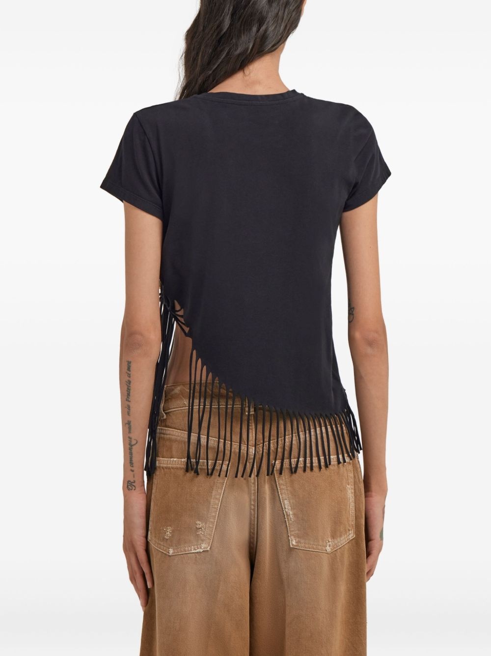 fringed T-Shirt - 5