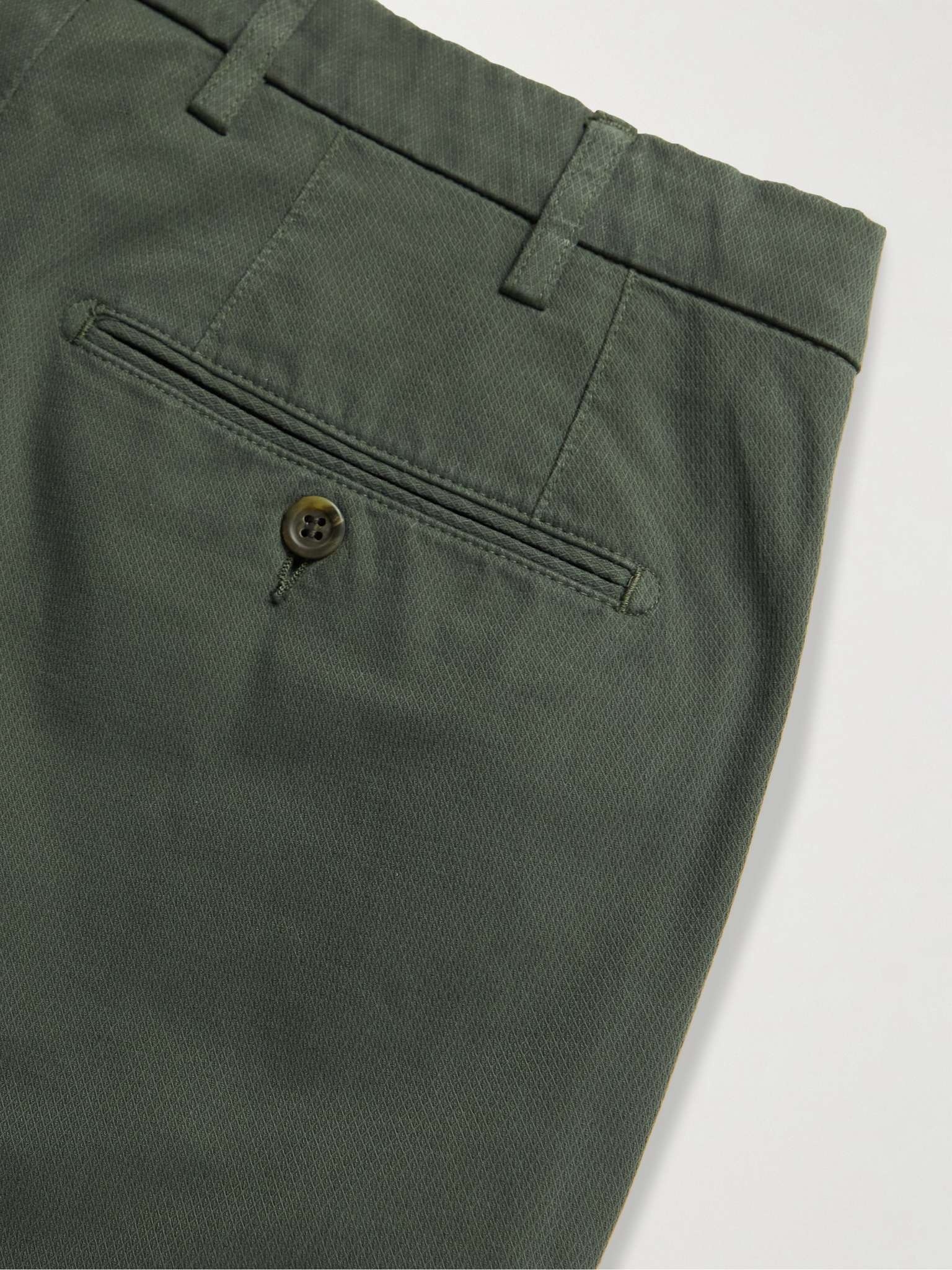 Slim-Fit Stretch-Cotton Jacquard Chinos - 5