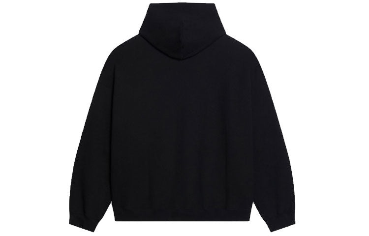 Balenciaga Est. 1917 College Logo Print Hoodie Wide Fit 'Black' 674986TLV901076 - 2