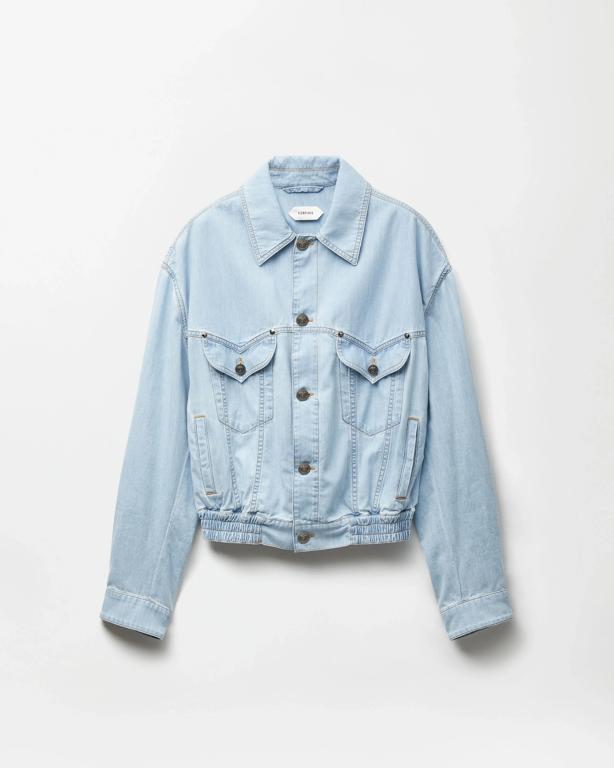 Chambray Denim Blouson - 1