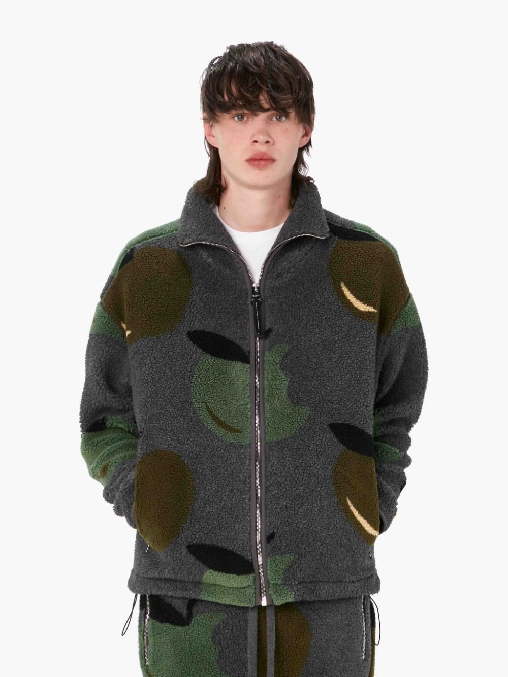 CASUAL ZIP FRONT FLEECE JACKET - 2