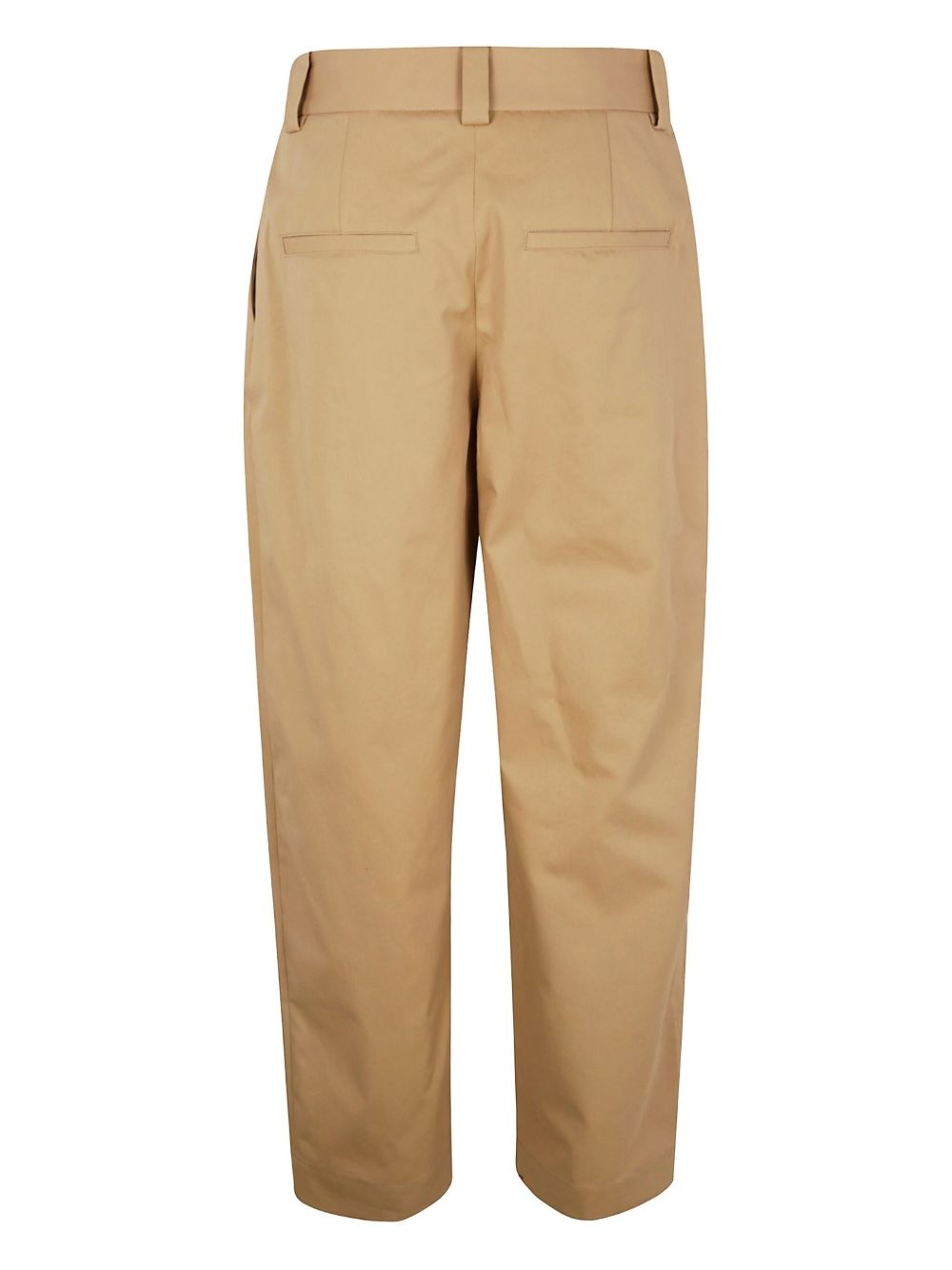 cotton straight-leg trousers - 2
