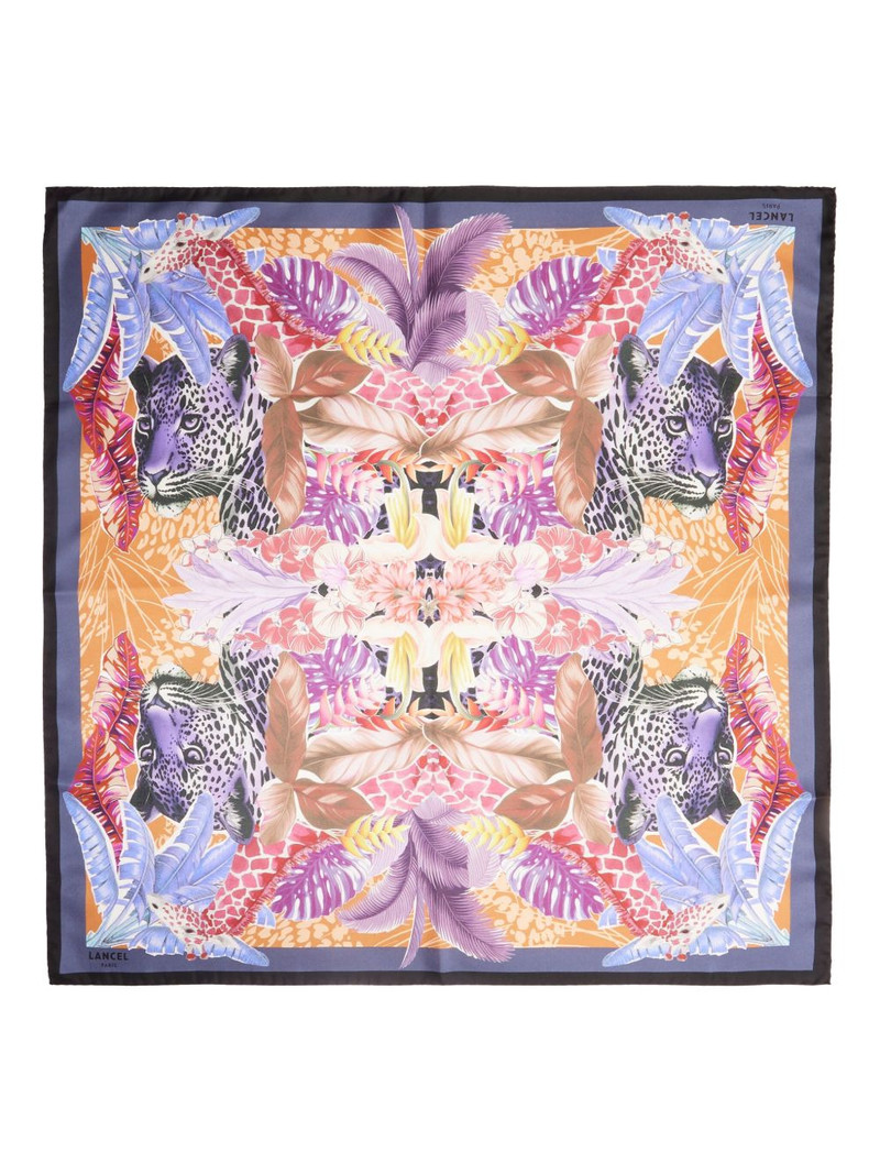 Jungle print silk scarf 1