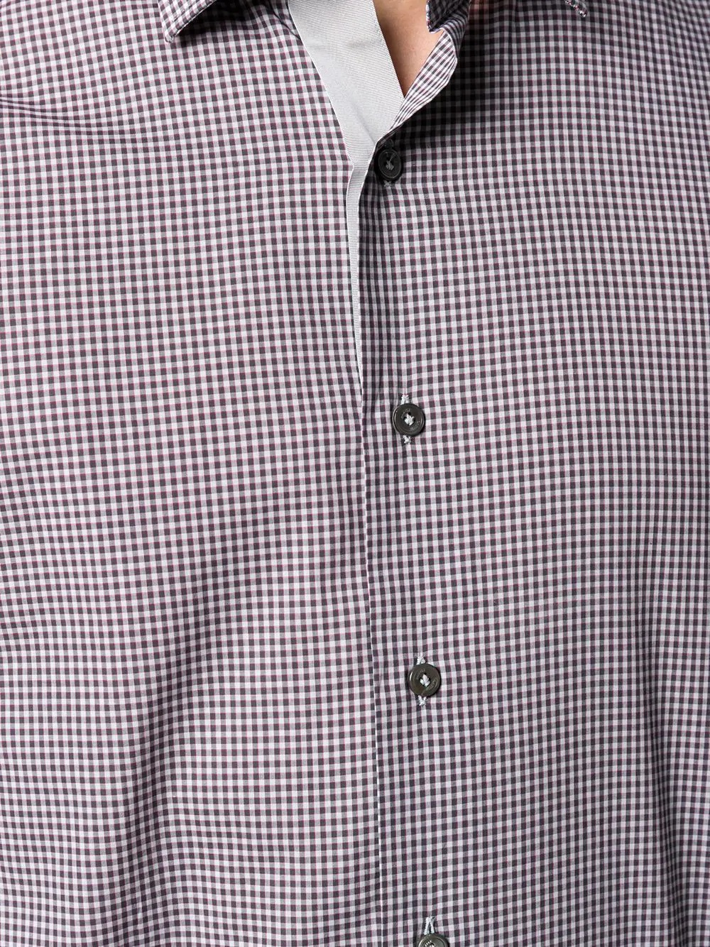 micro checked shirt - 5