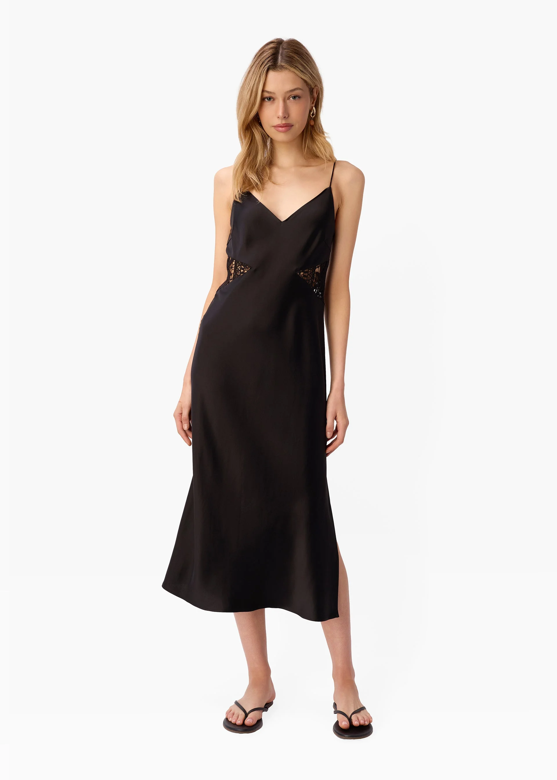 CARLI MIDI DRESS BLACK - 1