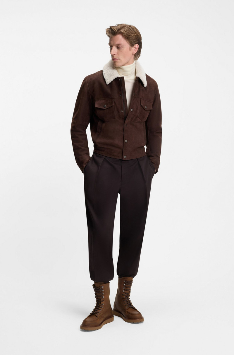 BOSS BECKHAM X BOSS HALF BOOTS IN LEATHER outlook