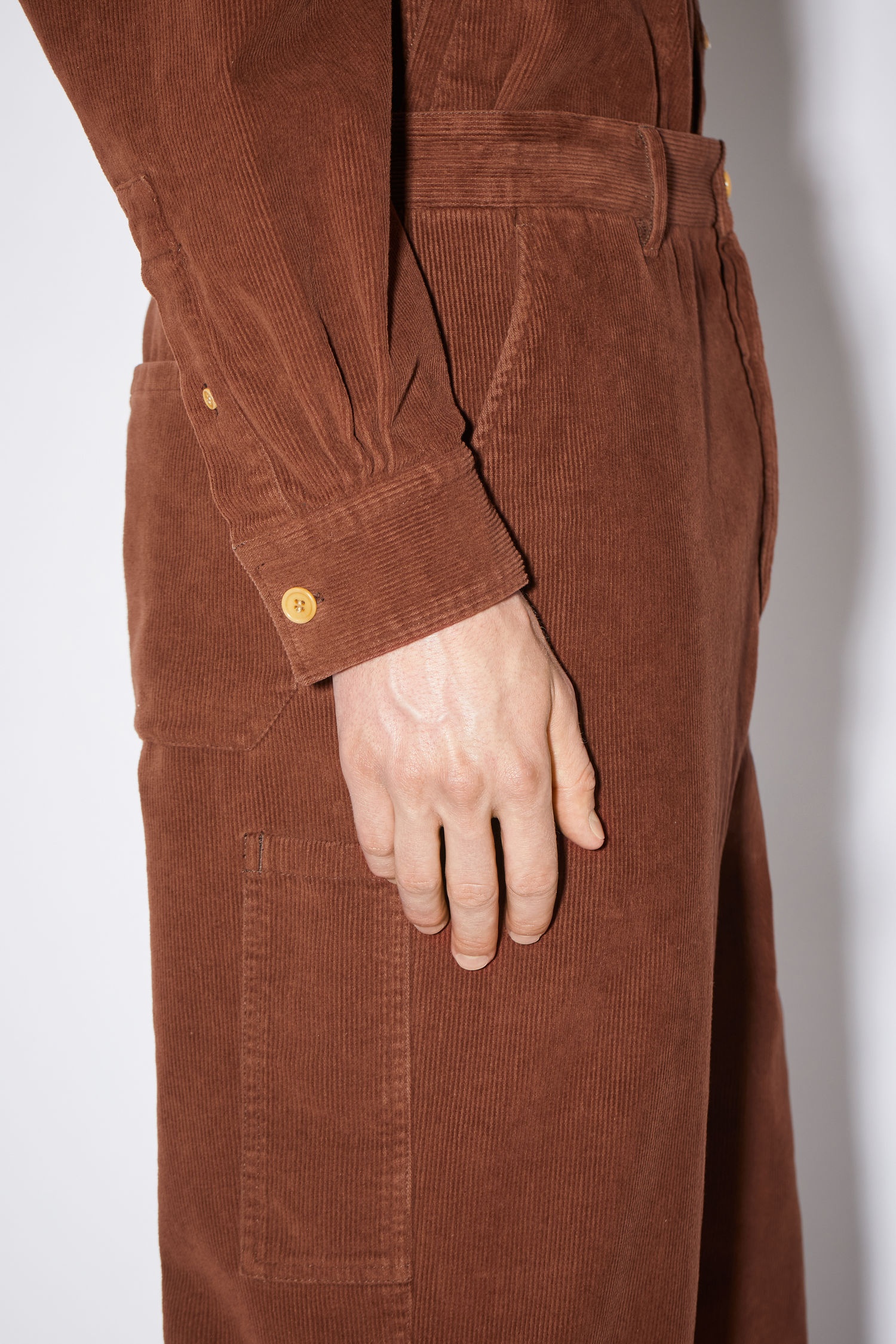 Straight trousers - Chestnut brown - 5