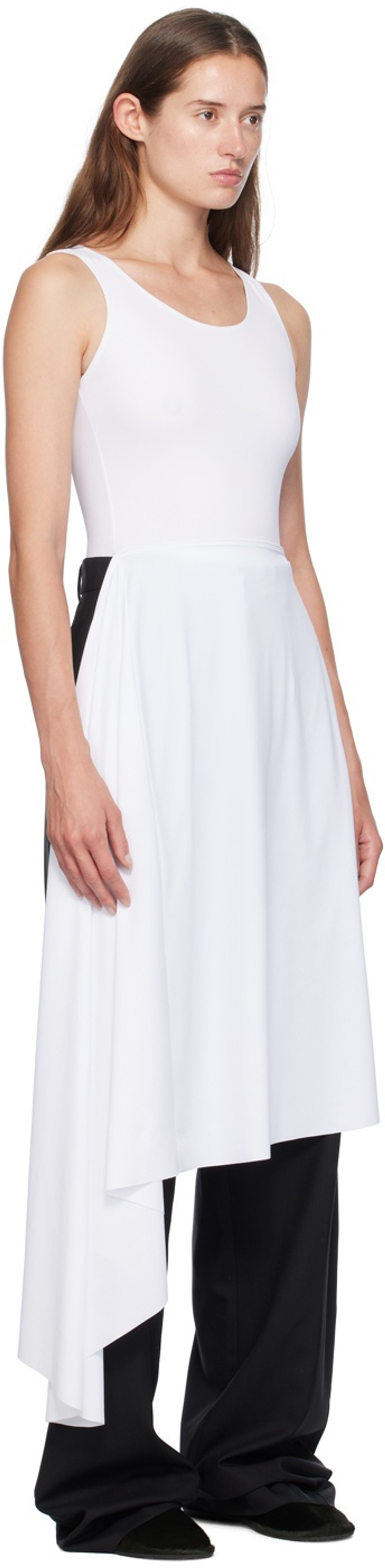 MARIE ADAM-LEENAERDT White 'Bathingsuit' Pareo Midi Dress outlook