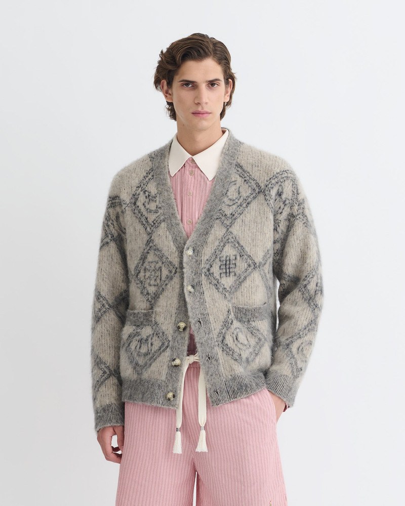 Nanushka Brushed Alpaca Cardigan outlook