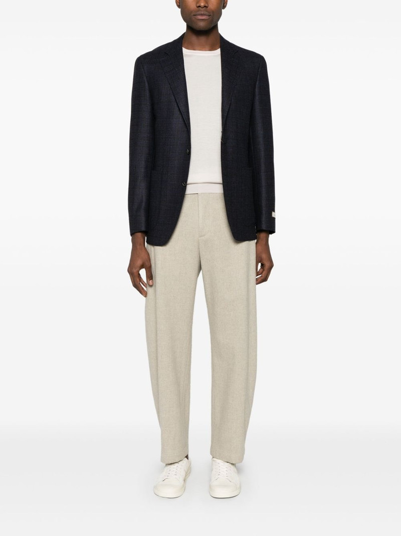 Canali check-pattern blazer outlook
