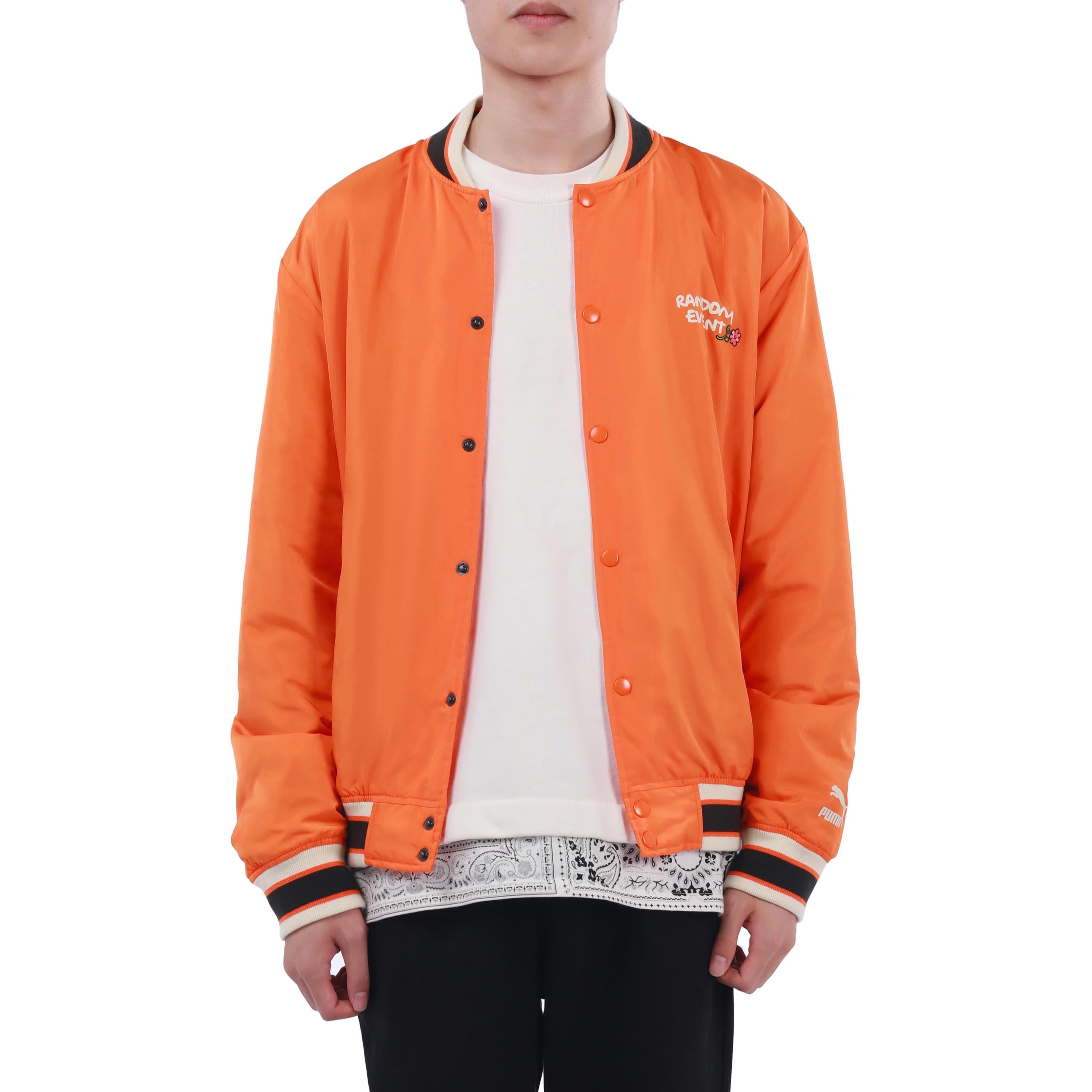 PUMA X Randomevent Bomber Jacket 'Orange' 59666140 - 3