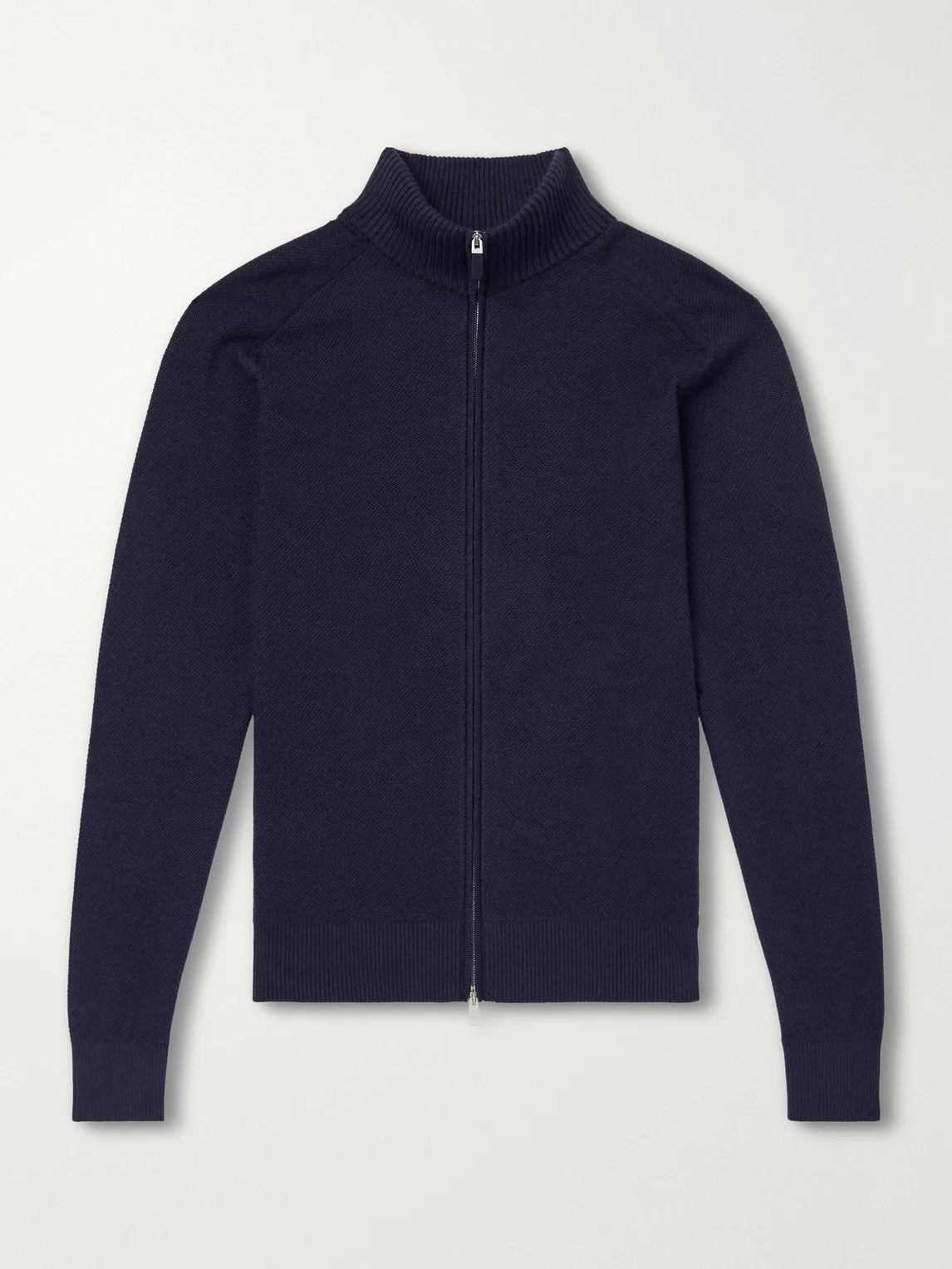 Cashmere and Silk-Blend Zip-Up Cardigan - 1