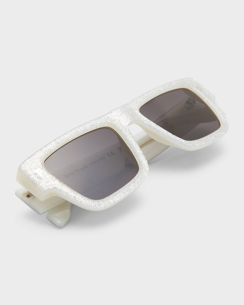 Men's Palisade Glitter Acetate Rectangle Sunglasses 5