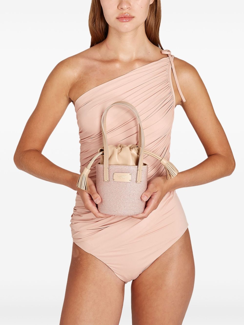 logo-patch beach bag - 2