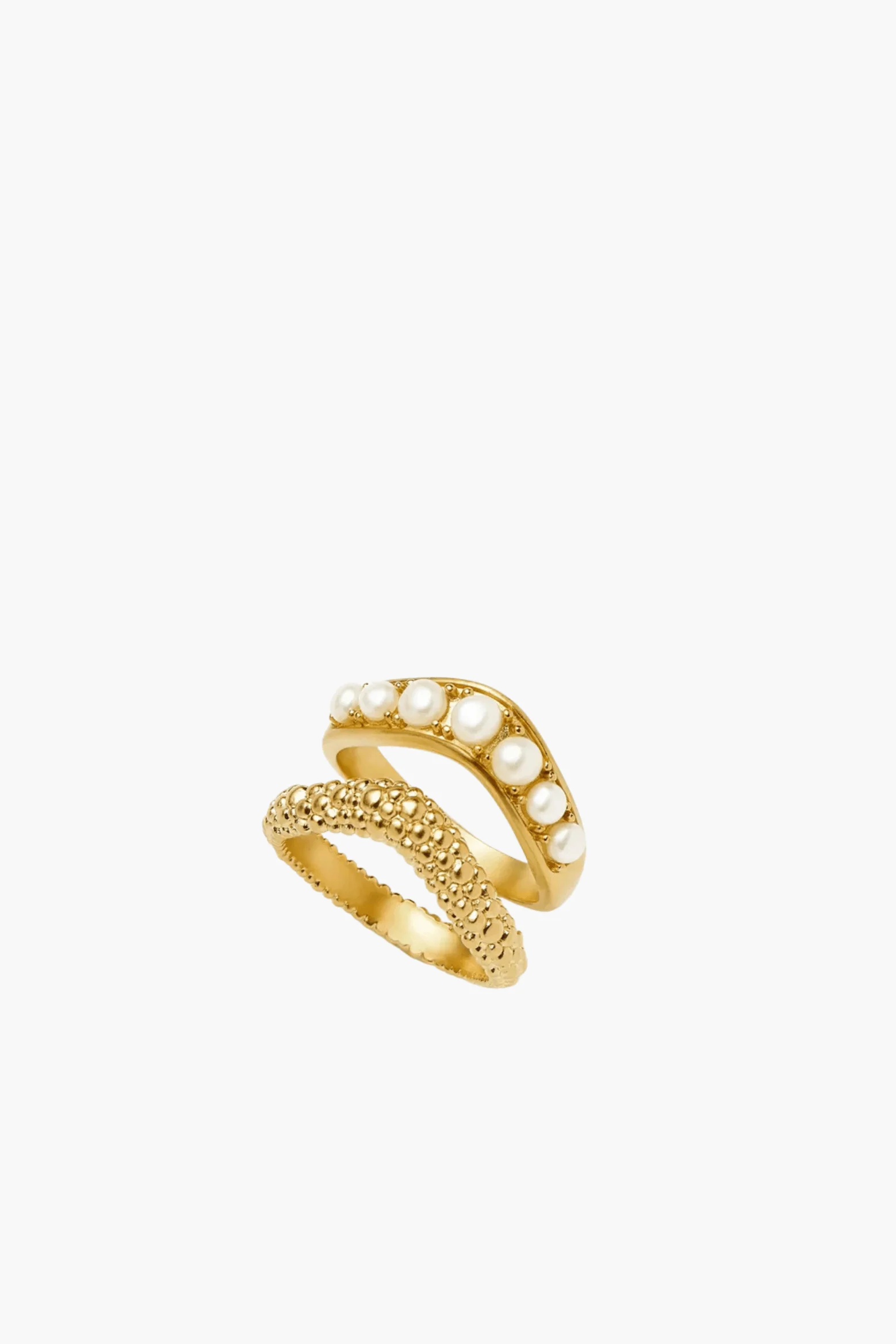 PEARL BAYA STACKING RING SET - 1