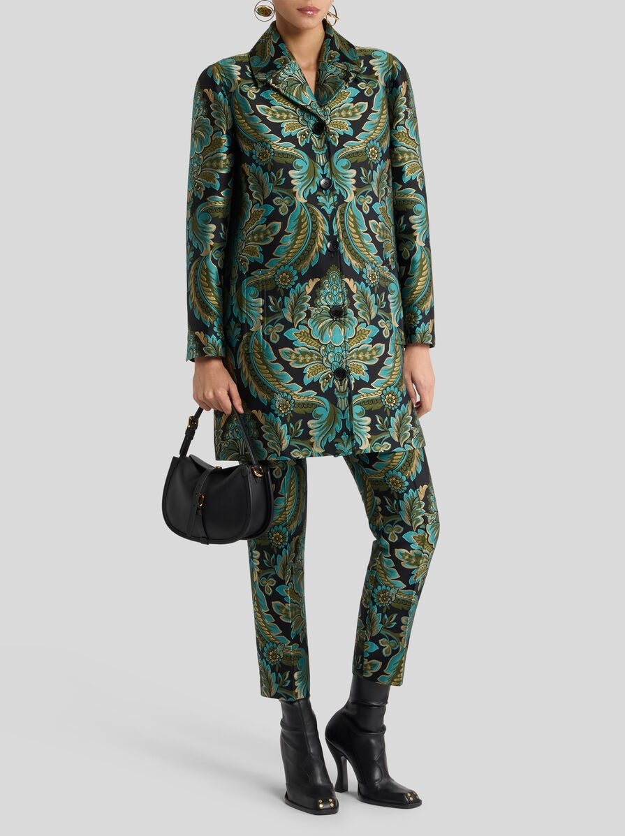 COAT WITH FLOWER AND BEE JACQUARD MOTIF - 3