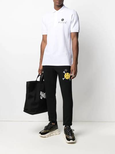 PHILIPP PLEIN logo-patch short-sleeved polo shirt outlook